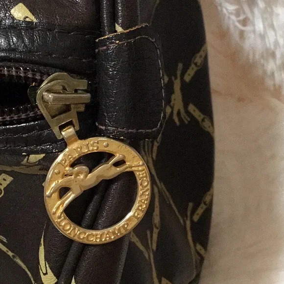 Longchamp vintage brown leather Boston bag - Picture 3 of 16